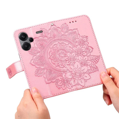 For Xiaomi Redmi Note 13 Pro+ 5G Case with Stand Blossoming Flower Leather Wallet Cover