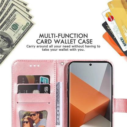 For Xiaomi Redmi Note 13 Pro+ 5G Case with Stand Blossoming Flower Leather Wallet Cover