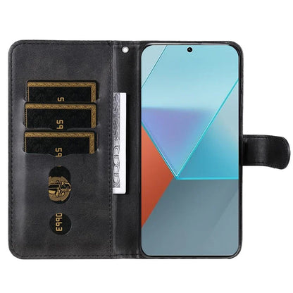 For Xiaomi Redmi Note 13 Pro 5G / Poco X6 5G Case Leather Phone Cover Zipper Wallet Stand