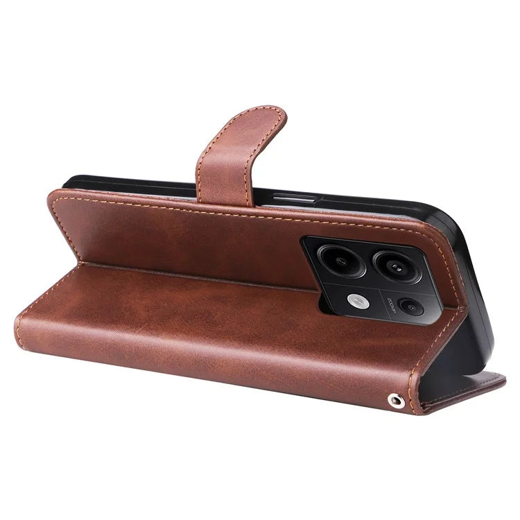 For Xiaomi Redmi Note 13 Pro 5G / Poco X6 5G Case Leather Phone Cover Zipper Wallet Stand