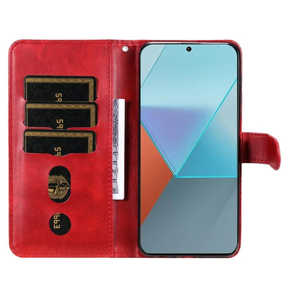 For Xiaomi Redmi Note 13 Pro 5G / Poco X6 5G Case Leather Phone Cover Zipper Wallet Stand