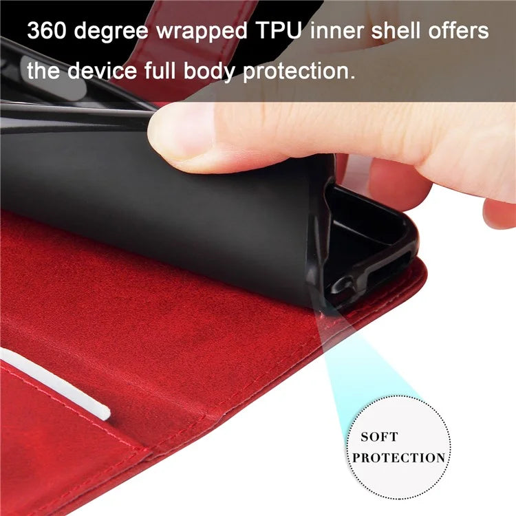 For Xiaomi Redmi Note 13 Pro 5G / Poco X6 5G Case Leather Phone Cover Zipper Wallet Stand