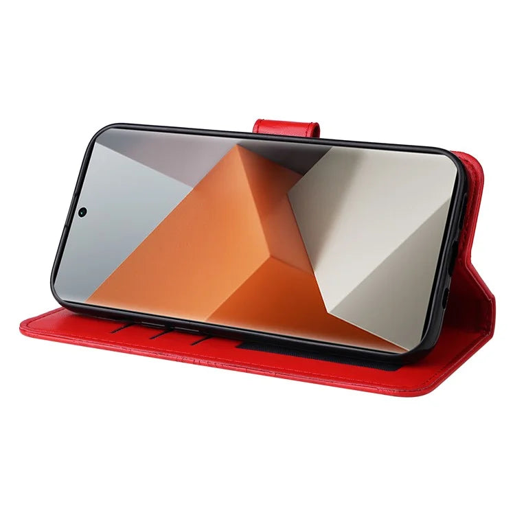 For Xiaomi Redmi Note 13 Pro+ 5G Leather Case Wallet Cover Stand with Strap, Sunflower Pattern