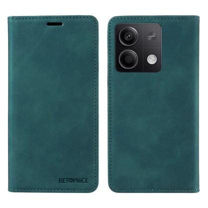 BETOPNICE 003 for Xiaomi Redmi Note 13 5G Leather Case RFID Blocking Stand Wallet