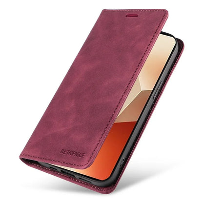 BETOPNICE 003 for Xiaomi Redmi Note 13 5G Leather Case RFID Blocking Stand Wallet
