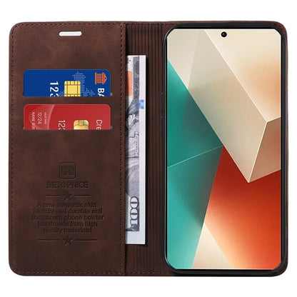 BETOPNICE 003 for Xiaomi Redmi Note 13 5G Leather Case RFID Blocking Stand Wallet