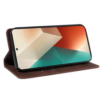 BETOPNICE 003 for Xiaomi Redmi Note 13 5G Leather Case RFID Blocking Stand Wallet