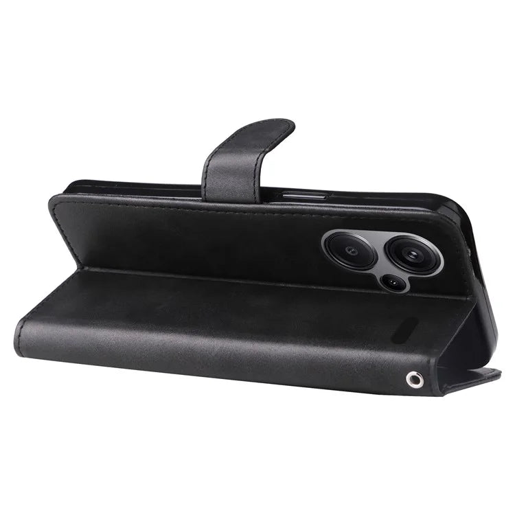For Xiaomi Redmi Note 13 Pro+ 5G Case Stand Calf Texture Leather Cover Zipper Wallet