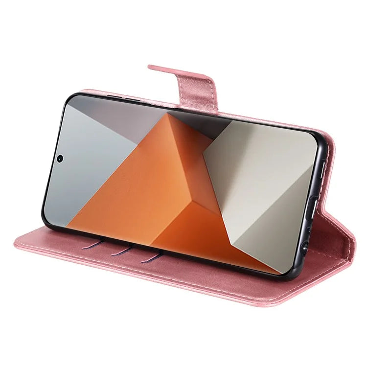 For Xiaomi Redmi Note 13 Pro+ 5G Case Stand Calf Texture Leather Cover Zipper Wallet