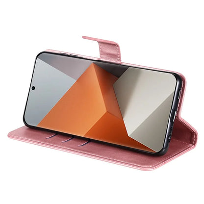 For Xiaomi Redmi Note 13 Pro+ 5G Case Stand Calf Texture Leather Cover Zipper Wallet