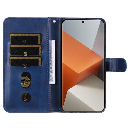 For Xiaomi Redmi Note 13 Pro+ 5G Case Stand Calf Texture Leather Cover Zipper Wallet