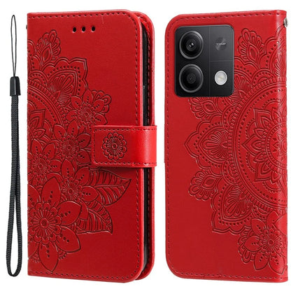 For Xiaomi Redmi Note 13 5G Case Leather Wallet Stand Cover, Blossoming Flower Printing