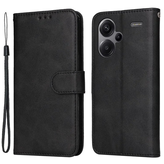 For Xiaomi Redmi Note 13 Pro+ 5G Leather Case Stand Cover Card Holder with Strap