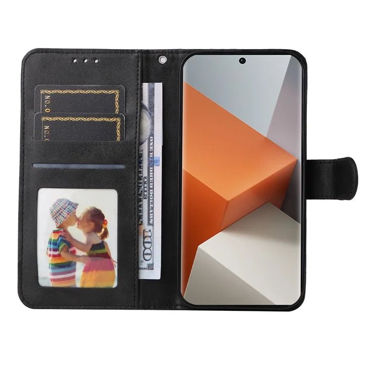 For Xiaomi Redmi Note 13 Pro+ 5G Leather Case Stand Cover Card Holder with Strap
