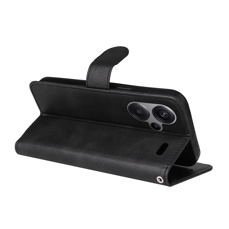 For Xiaomi Redmi Note 13 Pro+ 5G Leather Case Stand Cover Card Holder with Strap