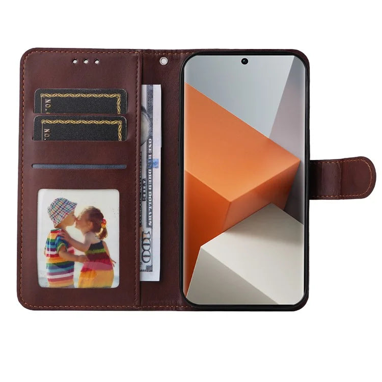 For Xiaomi Redmi Note 13 Pro+ 5G Leather Case Stand Cover Card Holder with Strap