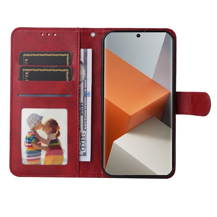 For Xiaomi Redmi Note 13 Pro+ 5G Leather Case Stand Cover Card Holder with Strap