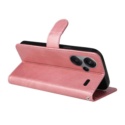 For Xiaomi Redmi Note 13 Pro+ 5G Leather Case Stand Cover Card Holder with Strap