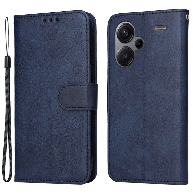 For Xiaomi Redmi Note 13 Pro+ 5G Leather Case Stand Cover Card Holder with Strap