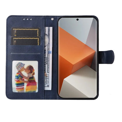 For Xiaomi Redmi Note 13 Pro+ 5G Leather Case Stand Cover Card Holder with Strap