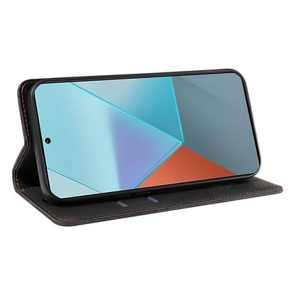 BETOPNICE 003 for Xiaomi Redmi Note 13 Pro 5G Case RFID Blocking Leather Cover with Card Holder