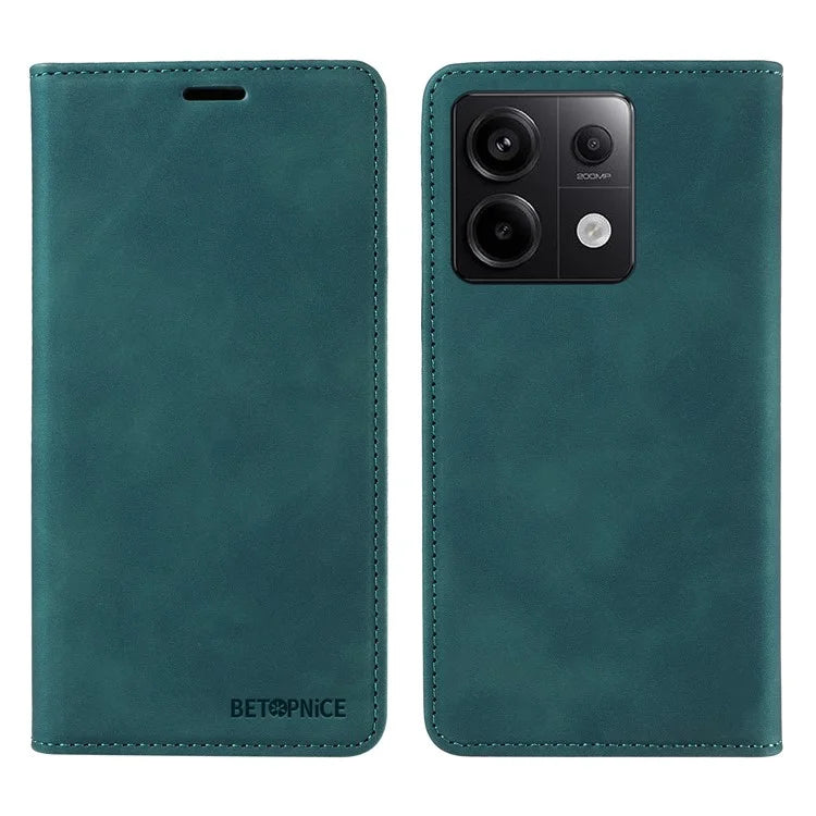 BETOPNICE 003 for Xiaomi Redmi Note 13 Pro 5G Case RFID Blocking Leather Cover with Card Holder