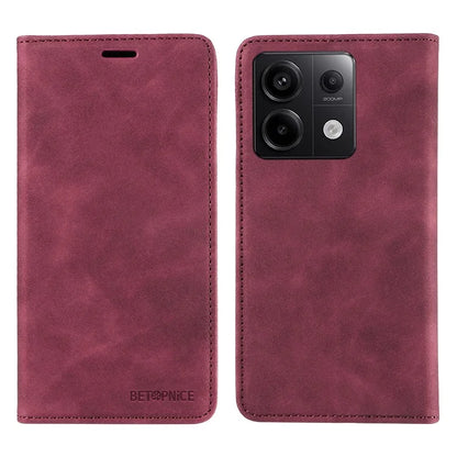 BETOPNICE 003 for Xiaomi Redmi Note 13 Pro 5G Case RFID Blocking Leather Cover with Card Holder