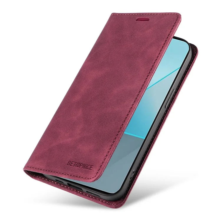 BETOPNICE 003 for Xiaomi Redmi Note 13 Pro 5G Case RFID Blocking Leather Cover with Card Holder