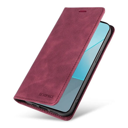 BETOPNICE 003 for Xiaomi Redmi Note 13 Pro 5G Case RFID Blocking Leather Cover with Card Holder
