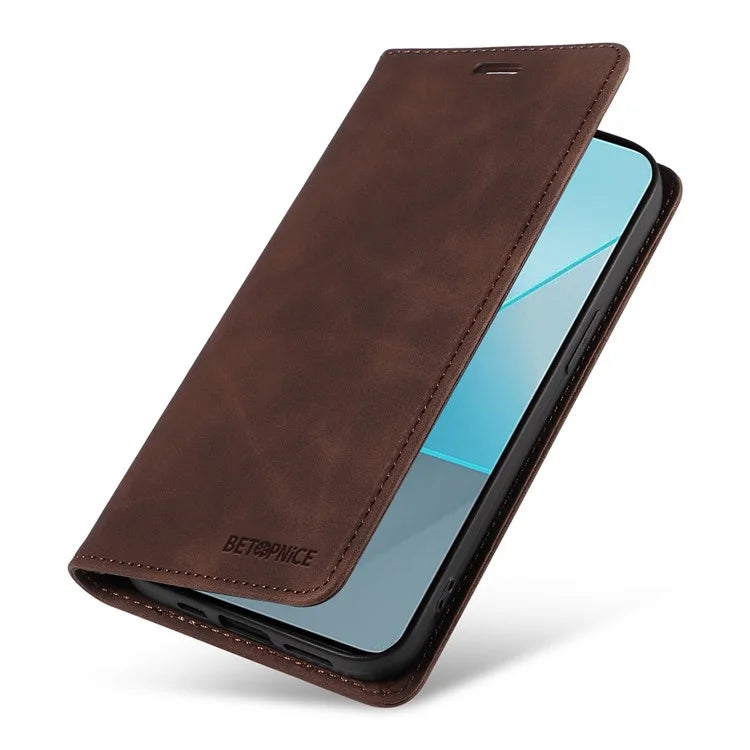 BETOPNICE 003 for Xiaomi Redmi Note 13 Pro 5G Case RFID Blocking Leather Cover with Card Holder