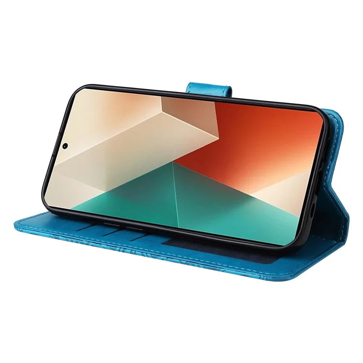 For Xiaomi Redmi Note 13 5G Case Sunflower Pattern Leather Phone Wallet Stand Cover