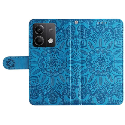 For Xiaomi Redmi Note 13 5G Case Sunflower Pattern Leather Phone Wallet Stand Cover