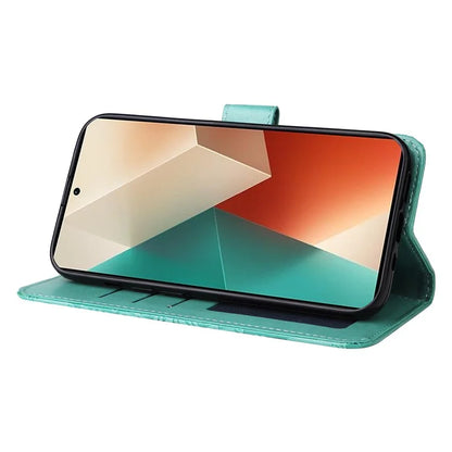 For Xiaomi Redmi Note 13 5G Case Sunflower Pattern Leather Phone Wallet Stand Cover