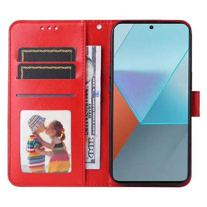 For Xiaomi Redmi Note 13 Pro 5G / Poco X6 5G Wallet Case with Strap Leather Phone Cover Stand