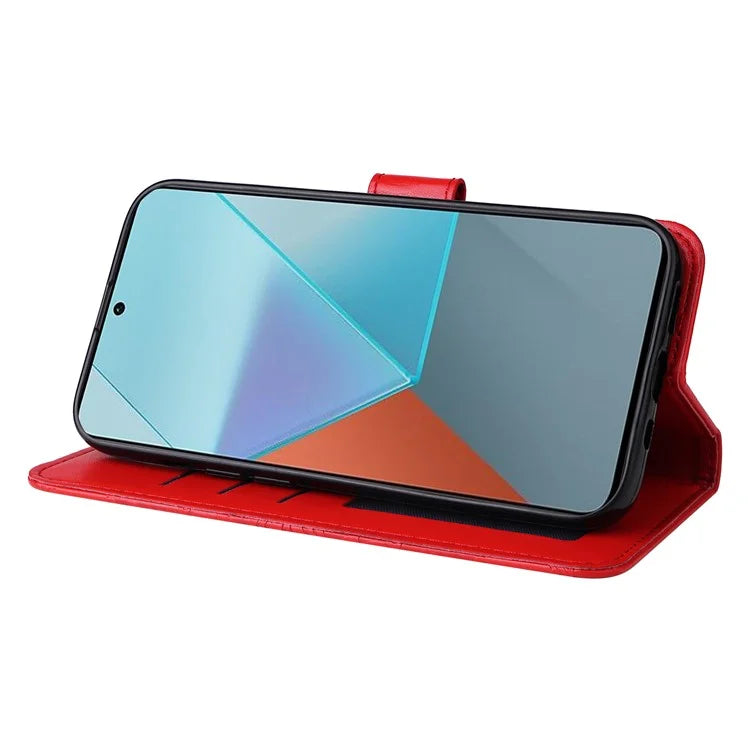 For Xiaomi Redmi Note 13 Pro 5G / Poco X6 5G Wallet Case with Strap Leather Phone Cover Stand