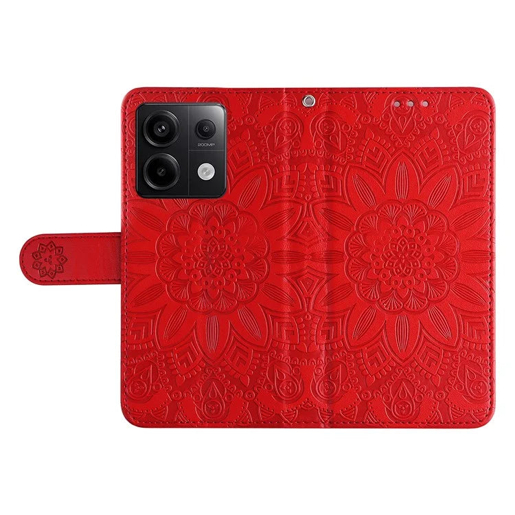 For Xiaomi Redmi Note 13 Pro 5G / Poco X6 5G Wallet Case with Strap Leather Phone Cover Stand