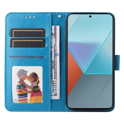 For Xiaomi Redmi Note 13 Pro 5G / Poco X6 5G Wallet Case with Strap Leather Phone Cover Stand