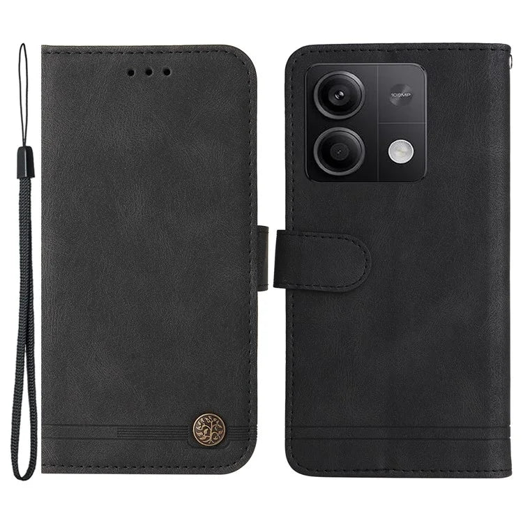 For Xiaomi Redmi Note 13 5G Case Skin-Feel Leather Phone Wallet Stand Cover