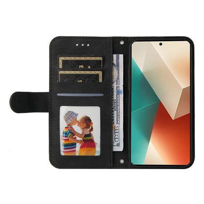 For Xiaomi Redmi Note 13 5G Case Skin-Feel Leather Phone Wallet Stand Cover