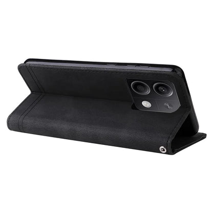 For Xiaomi Redmi Note 13 5G Case Skin-Feel Leather Phone Wallet Stand Cover