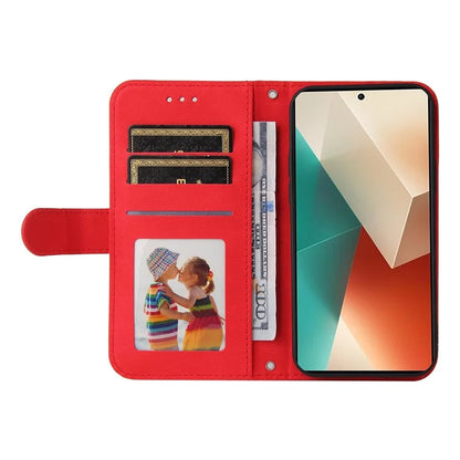 For Xiaomi Redmi Note 13 5G Case Skin-Feel Leather Phone Wallet Stand Cover