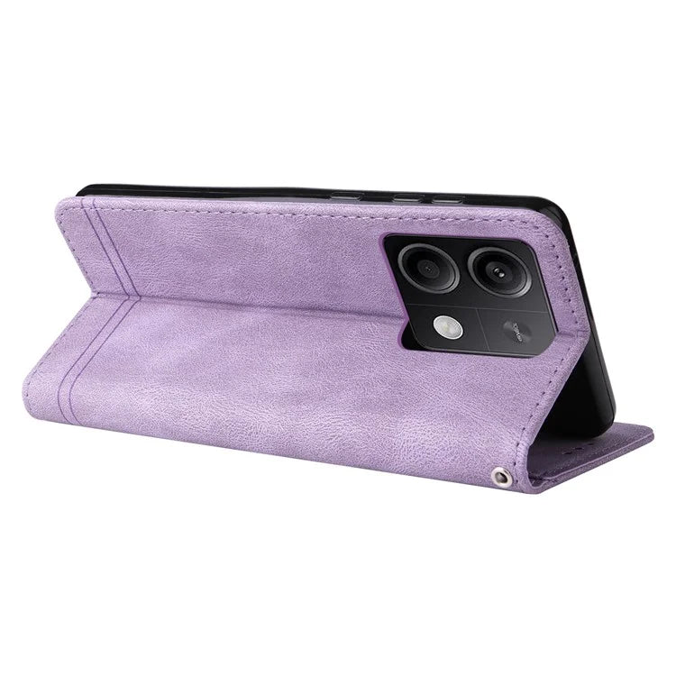 For Xiaomi Redmi Note 13 5G Case Skin-Feel Leather Phone Wallet Stand Cover