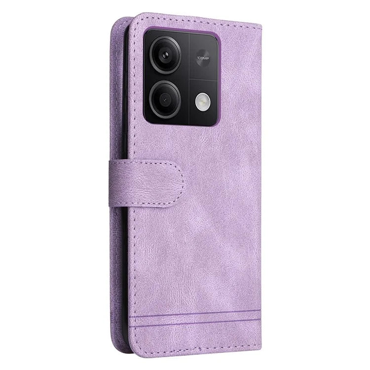 For Xiaomi Redmi Note 13 5G Case Skin-Feel Leather Phone Wallet Stand Cover