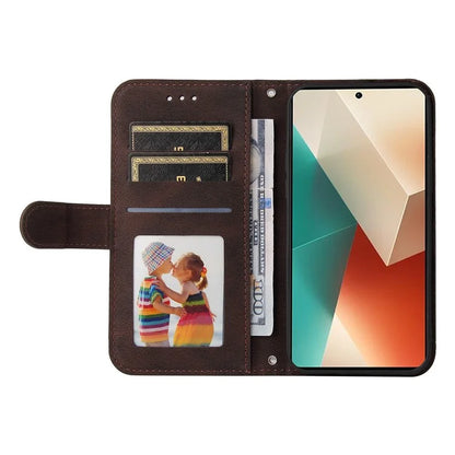 For Xiaomi Redmi Note 13 5G Case Skin-Feel Leather Phone Wallet Stand Cover