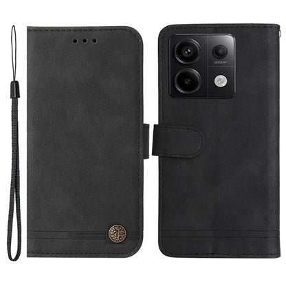 For Xiaomi Redmi Note 13 Pro 5G / Poco X6 5G Leather Case with Strap Phone Wallet Stand Cover