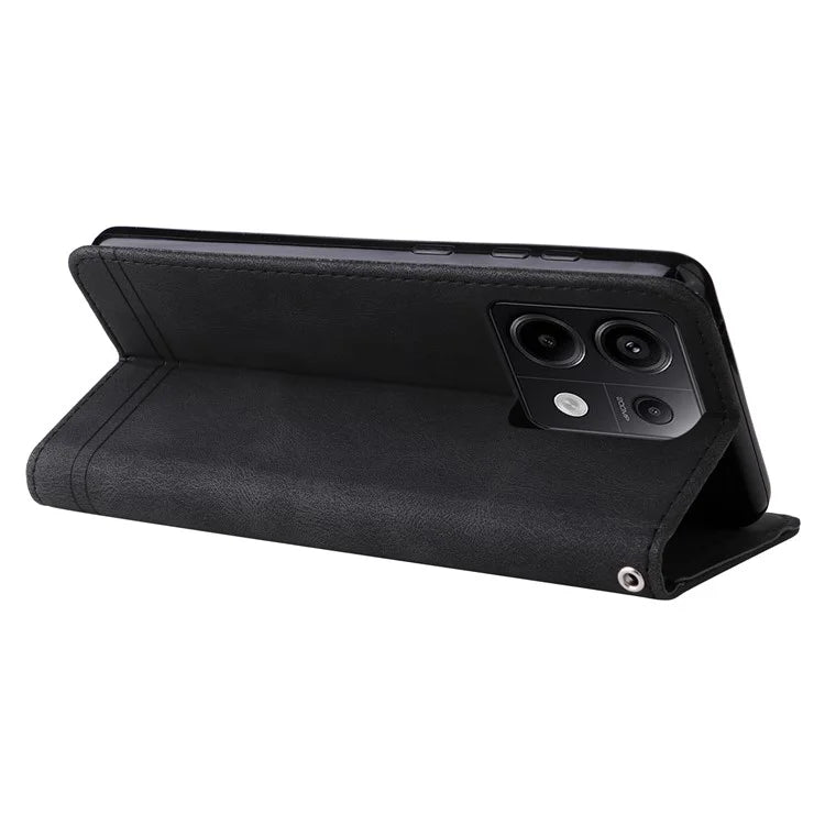 For Xiaomi Redmi Note 13 Pro 5G / Poco X6 5G Leather Case with Strap Phone Wallet Stand Cover