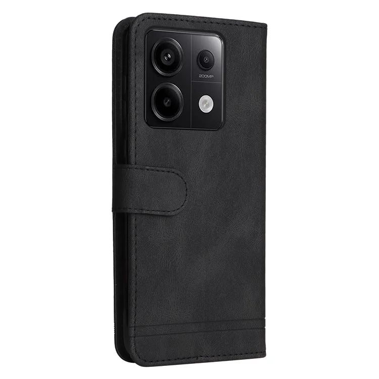For Xiaomi Redmi Note 13 Pro 5G / Poco X6 5G Leather Case with Strap Phone Wallet Stand Cover