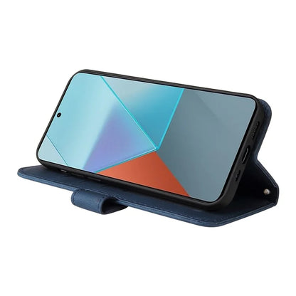 For Xiaomi Redmi Note 13 Pro 5G / Poco X6 5G Leather Case with Strap Phone Wallet Stand Cover