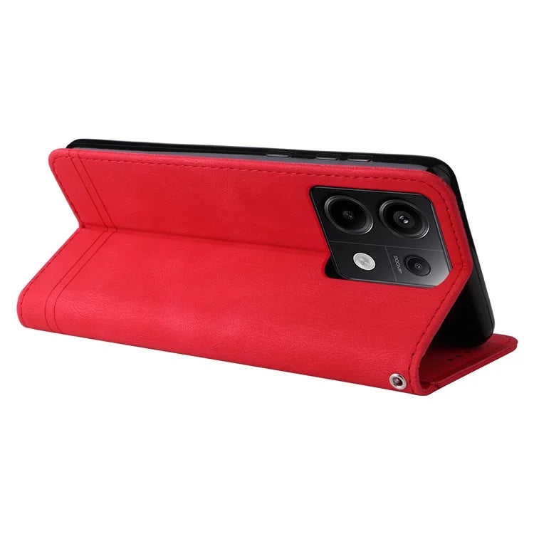 For Xiaomi Redmi Note 13 Pro 5G / Poco X6 5G Leather Case with Strap Phone Wallet Stand Cover