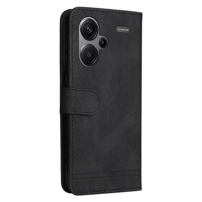 For Xiaomi Redmi Note 13 Pro+ 5G Wallet Case Skin-touch Leather Phone Cover with Strap